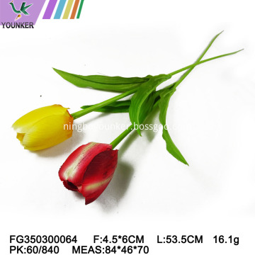 Hot Sale  Plastic Faux Tulip Flowers Artificial Decoration